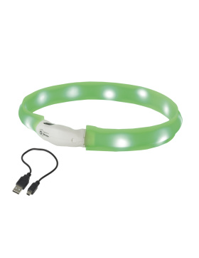 Nobby LED Leuchtband breit "VISIBLE" 25 mm; 70 cm grün