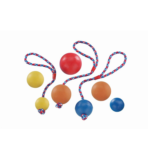 Nobby Rubber Line Ball mit Seil Ø 6cm