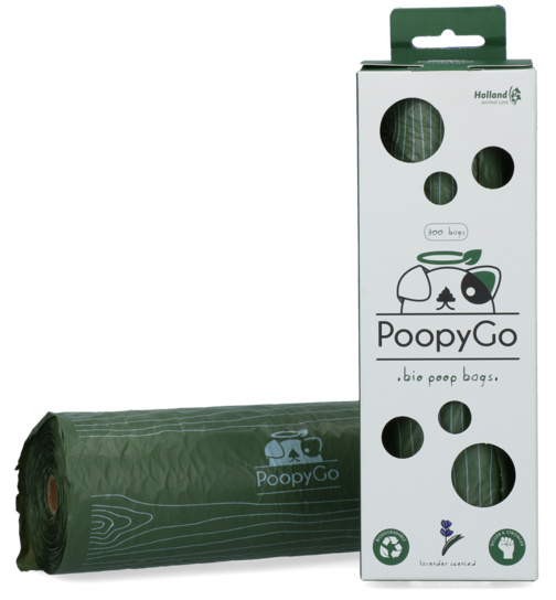 PoopyGo Umweltfreundlich / Lavendel - 300 Btl. / Box