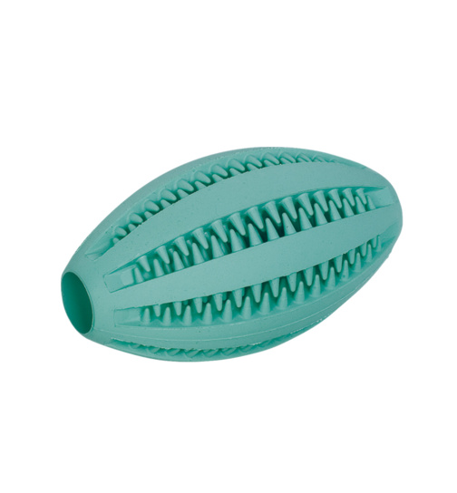Vollgummi Dental Rugbyball 11 x 6 cm