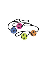 Moosgummi Fußball mit Seil sortiert 9,0 cm