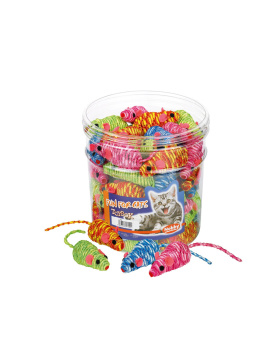 Toy Box Katze Maus umwickelt. bunt Dose 7 cm