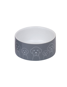 Nobby Keramik Napf &quot;Dogs&quot; &Oslash; 15 x 6 cm