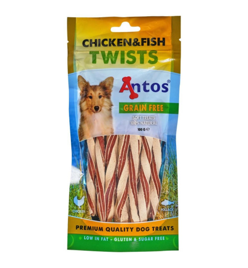 Antos Chicken & Fish Twist / 100g