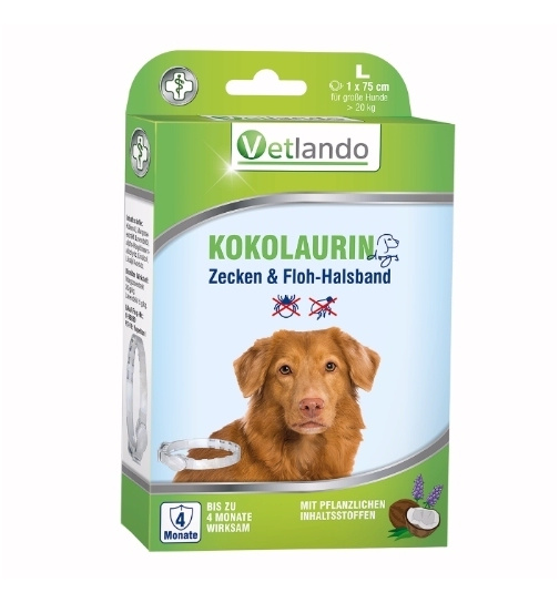 Vetlando Kokolaurin Anti-Zecken & Floh-Halsband Hund L ( >20 kg)