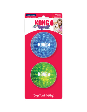 KONG Squeezz® Geodz 2-pk Assorted Lg