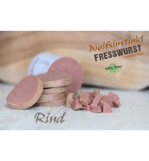 Wolfsinstinkt Fresswurst Rind (schnittfest) 400g