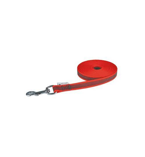 Petlando Gummierte Schleppleine 5m / 20 mm rot