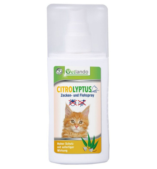 Vetlando Citrolyptus Zecken-  und Flohspray, 100 ml, Katze