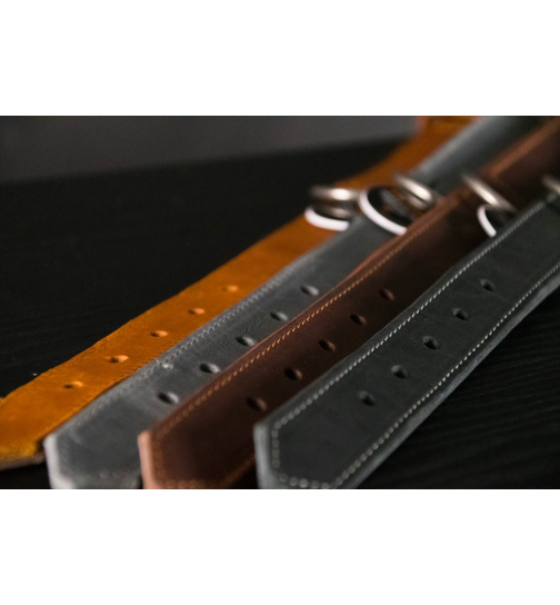 Spotted! Pro Lederhalsband Grau 2,5x50cm