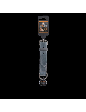 Spotted! Pro Lederhalsband Grau 2,5x50cm