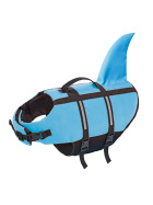 Nobby Hunde Schwimmhilfe "Sharki" hellblau Größe M 35cm