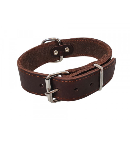 Nobby Halsband "TABIL" extra breit braun 45 cm (32-36 cm), 30mm