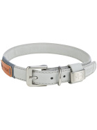 Trixie BE NORDIC Leder-Halsband M hellgrau