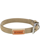 Trixie BE NORDIC Leder-Halsband XS-S sand