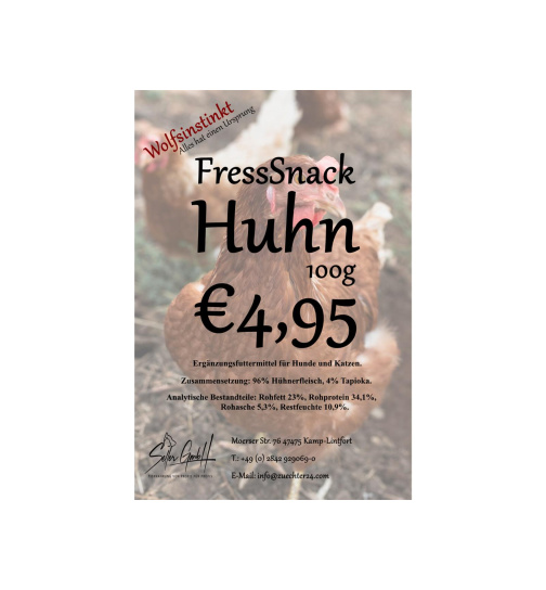 Wolfsinstink FressSnack Huhn 100g