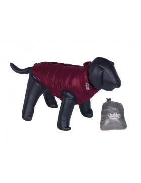 Nobby Hundemantel " Light" bordeaux-grau