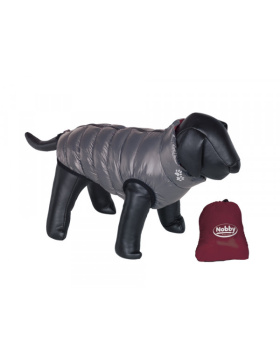 Nobby Hundemantel " Light" bordeaux-grau