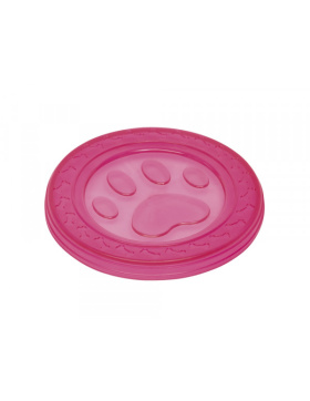 Nobby TPR Fly-Disc"Paw" pink 22cm