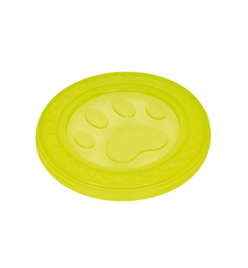 Nobby TPR Fly-Disc "Paw" 22cm gelb