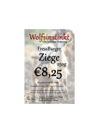 Wolfsinstinkt FressBurger Ziege, Scheiben - getrocknet, 250g