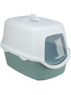 Trixie Katzentoilette Vico, mit Haube, 40 × 40 × 56 cm, salbei/weiß