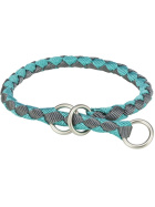 Trixie Cavo Zug-Stopp-Halsband, L: 47–55 cm/ø 18 mm, aqua/grafit