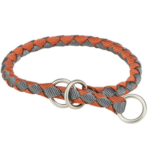 Trixie Cavo Zug-Stopp-Halsband, M–L: 43–51 cm/ø 18 mm, rost/grafit