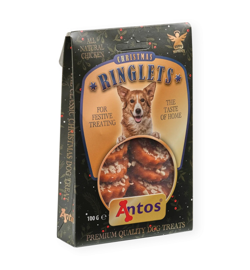 Antos Christmas Ringlets - Hühnchen, 100g