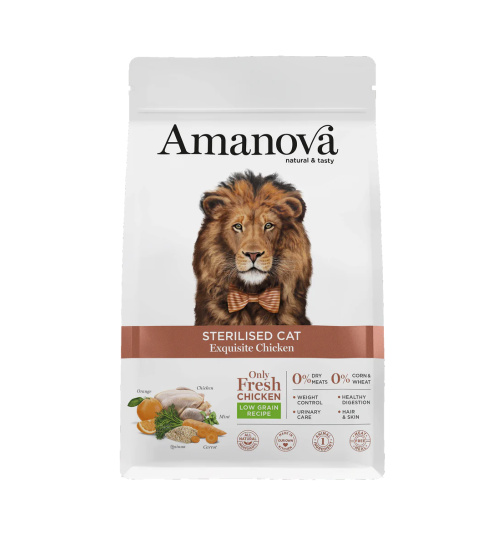 Amanova STERILISED Katze "EXQUISITE" Hühnchen 6kg