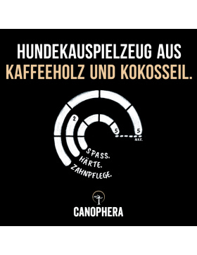 Canophera Kauspielzeug aus Kaffeeholz und Kokosseil - XS