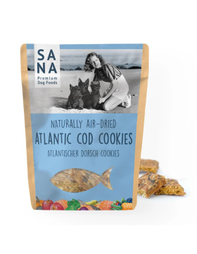 SANADOG Atlantischer Dorsch Cookies (100g) Beutel