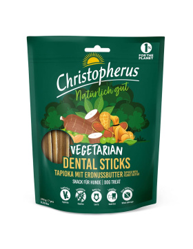 Christopherus Snack Vegetarian Dental Stick Erdnussbutter...