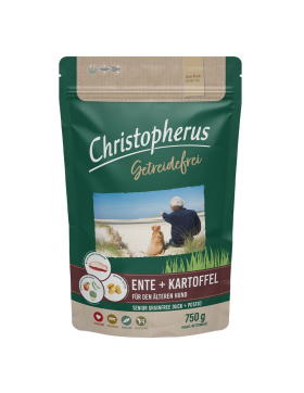 Christopherus Getreidefrei Senior Ente & Kartoffel 750g