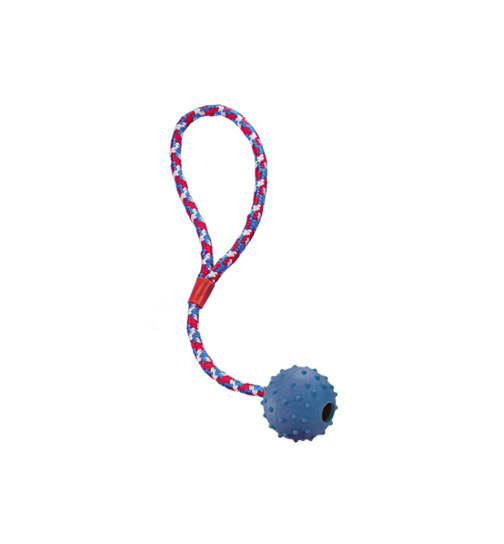 Nobby Rubber Line Ball mit Glocke und Seil  Ø 5,0 cm