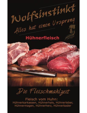 Wolfsinstinkt - H&uuml;hnerfleisch (grob gewolft)